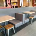 KFC - Junction City, Yangon, Myanmar | Products seen: [Dojo Low Stool – Wood Seat & Stainless Steel Booth (Back-to-Back)]